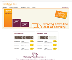 Sainsbury's Delivery Pass Discount Codes